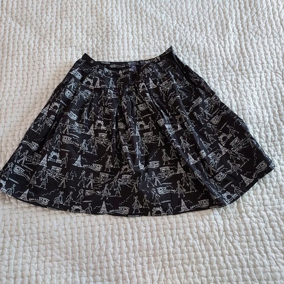 Paris scenes print skirt from Lord & Taylor, size 10 - Picture 5 of 6